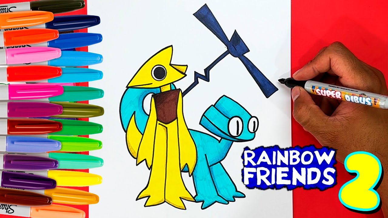 Como DESENHAR o CIANO do RAINBOW FRIENDS 2 - Como DIBUJAR a CYAN