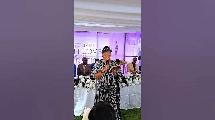 Mercy Aigbe pouring and emotional tributes about her mum as she stood to lay her to rest