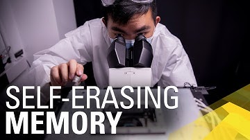 Memory chip that gets erased when exposed to blue light for security