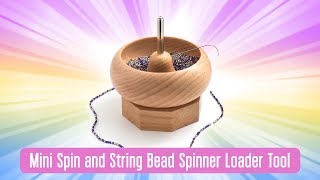 Beadsmith Medium Wooden Spin /& String Bead Spinner SW16