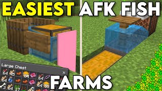 The BEST AFK Fish Farms Minecraft Bedrock 1.20