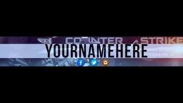 Counter Strike Simple Free Banner Template