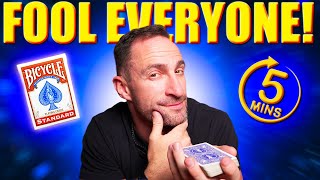 Thumbnail for 3 UNBEATABLE EASY Card Tricks YOU can Learn in 5 Minutes! [REVEALED]