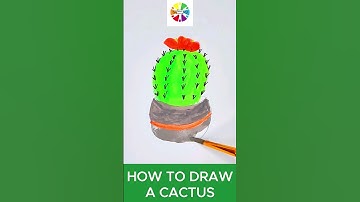 how to draw a cactus #drawing #videodecolorear #art #howtodraw #easydrawing
