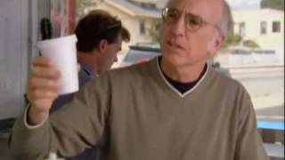Larry David Enjoys Coffee