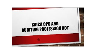 SAICA CPC and APA summary and exam technique