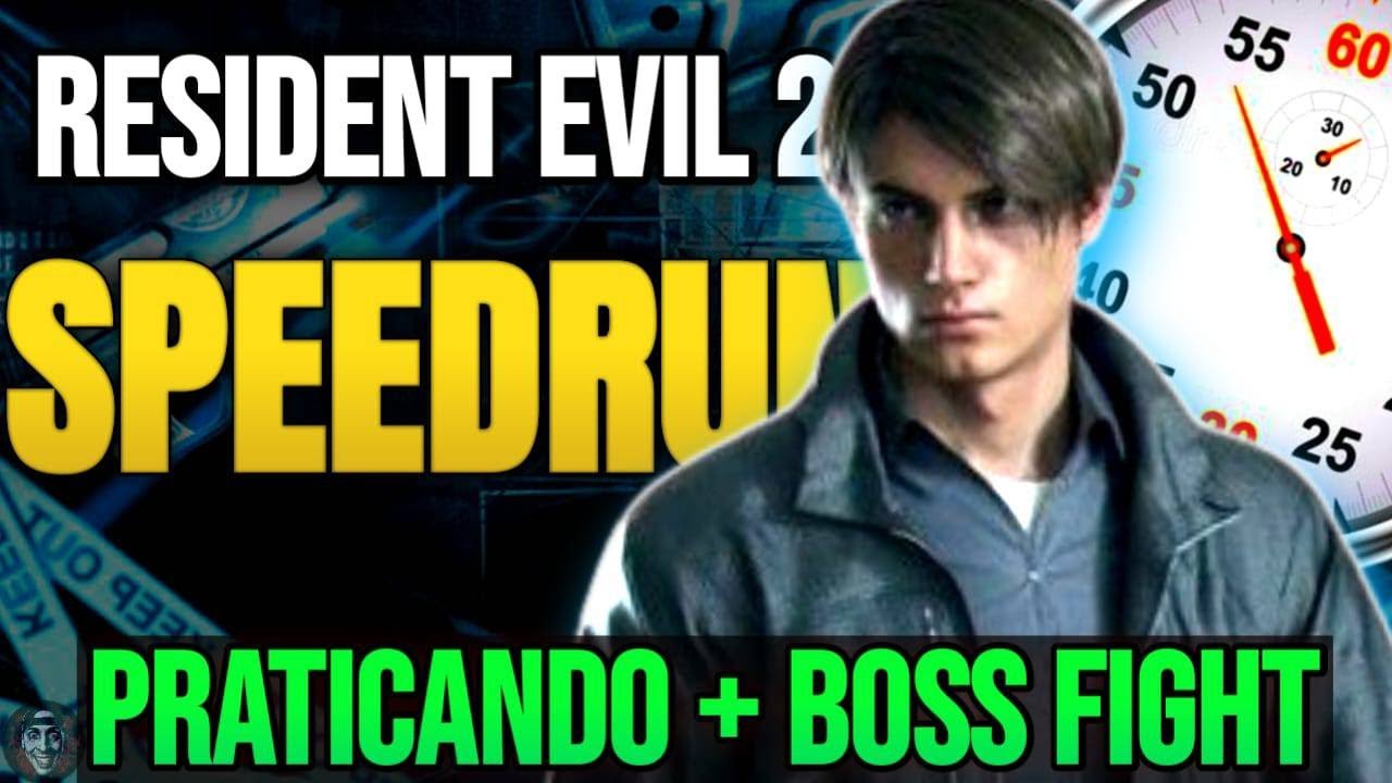 🔴RESIDENT EVIL 2 REMAKE SPEEDRUN 🧟‍♂️ | Treinando Rotas + Boss Fight (Leon A)