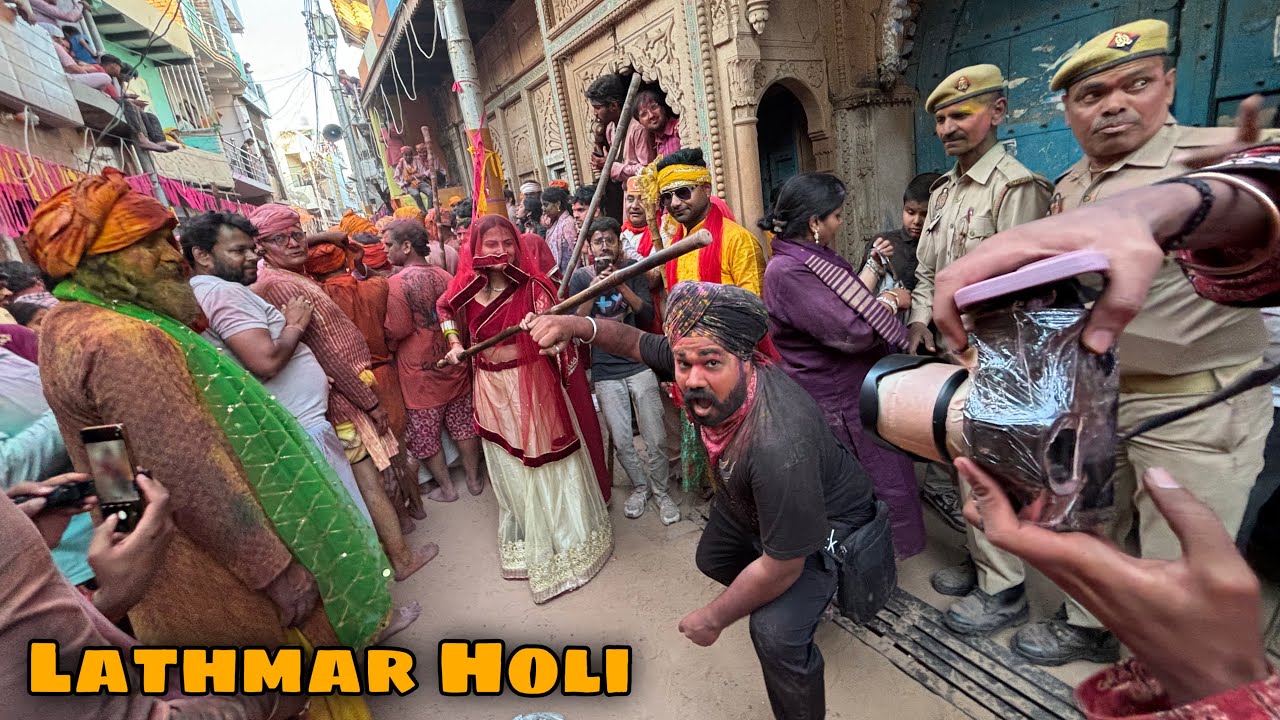 Barsane Ki bhabhiyon Ne Lat mara || lathmar holi 2025 grand celebration barsana