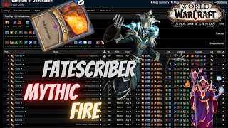 Fatescriber Mythic Rank 1 FIREEE Mage Venthyr Edition SKB - PoV & Commentary - 100% Item Level Log