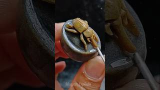 Spider🕷 Pendant made from raw stone😍#diy #stoneart #stonecarving #art
