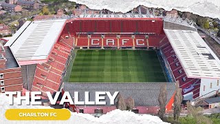 GroundDesigns Stampa The Valley - Mappa Artistica Stadio Charlton Athletic FC, Formato A3