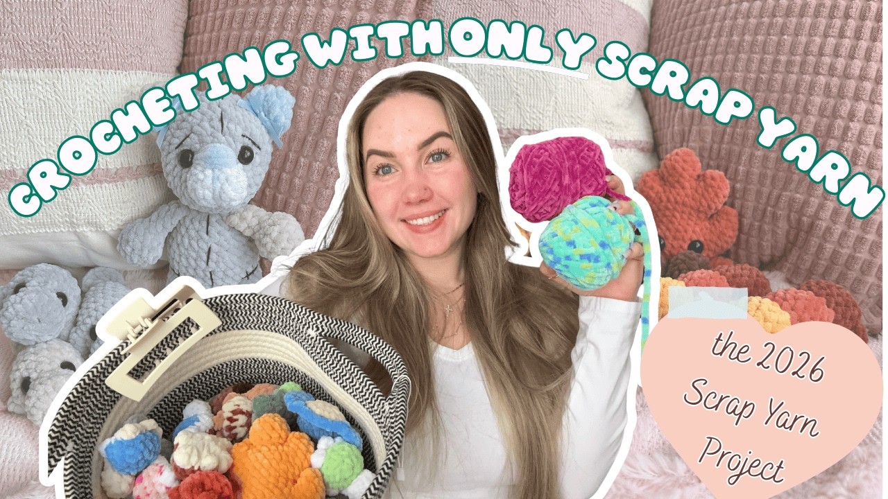 Crocheting with ONLY Scrap Yarn | The 2026 Scrap Yarn Project | Yarn Stash Bust | Part 1
