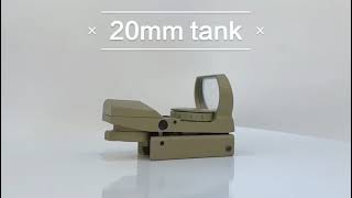 HD101 1x22x33mm Reflex Sight 4 Reticle Pattern Red Dot Sight 11 Brightness Level for Hunting