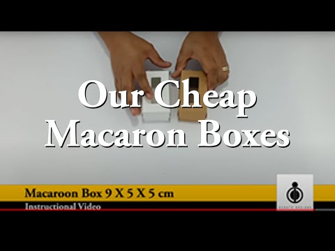 Macaron Box 9 X 5 X 5 cms