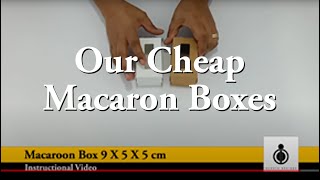 Macaron Box 9 X 5 X 5 cms