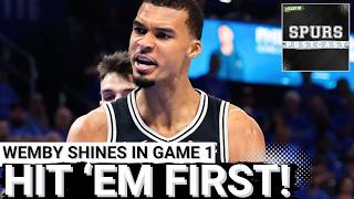 SPURS POSTCAST: Wembanyama's 41-POINT, 24-REBOUND MASTERPIECE Powers Game 1 Win in 2 OT vs Thunder screenshot 5
