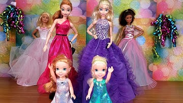 Elsa and Anna toddlers - dress up - Barbie
