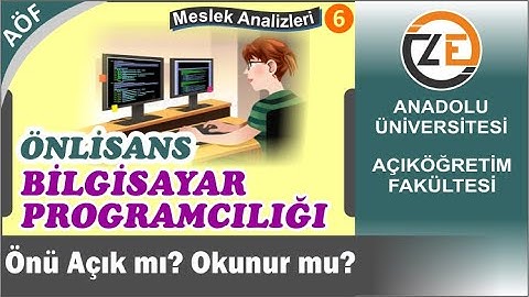 AÖF Bilgisayar Programcılığı Önlisans   Önü Açık mı   Okunur mu   Atama Durumu
