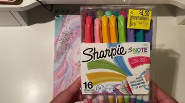 Sharpie chisel tip markers