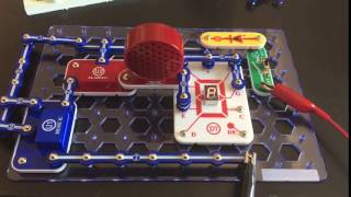 Police Siren With Display Snap Circuit