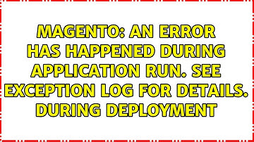 An error has happened during application run. See exception log for details. during deployment