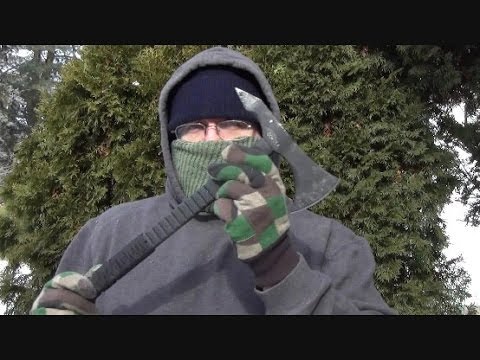 Schrade Extreme Tomahawk SCAXE4 Testing Review