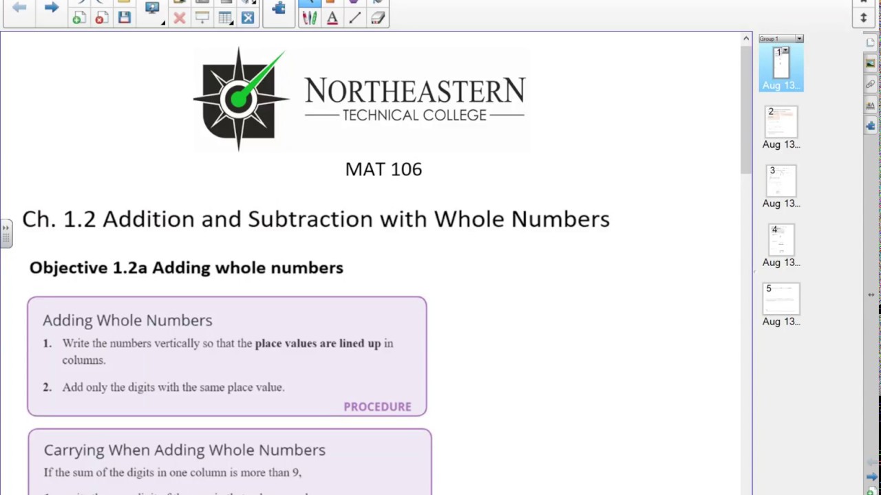Add 106 106 1.2a Adding whole numbers - YouTube
