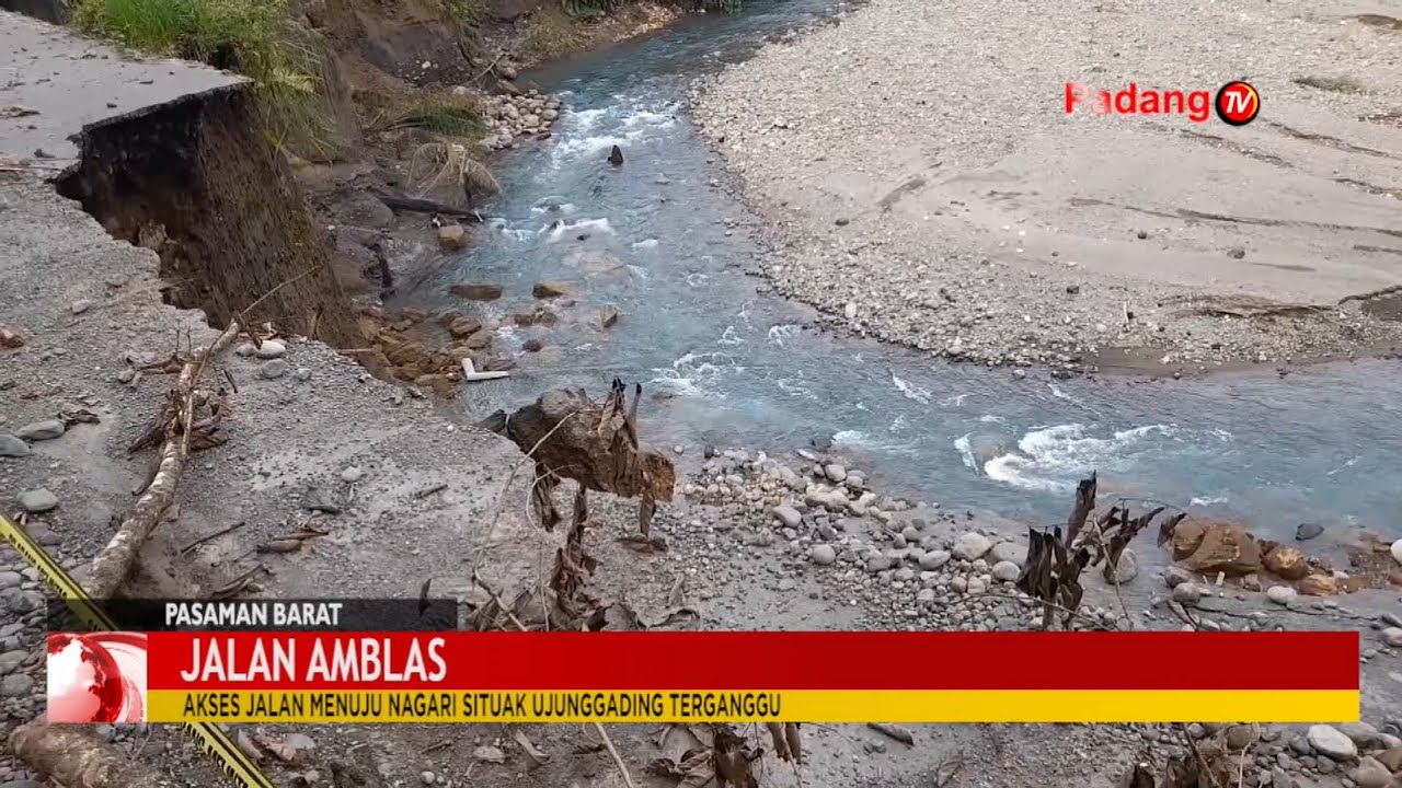 Akses Jalan Menuju Nagari Situak Ujung Gading, Kabupaten Pasaman Barat Ambalas