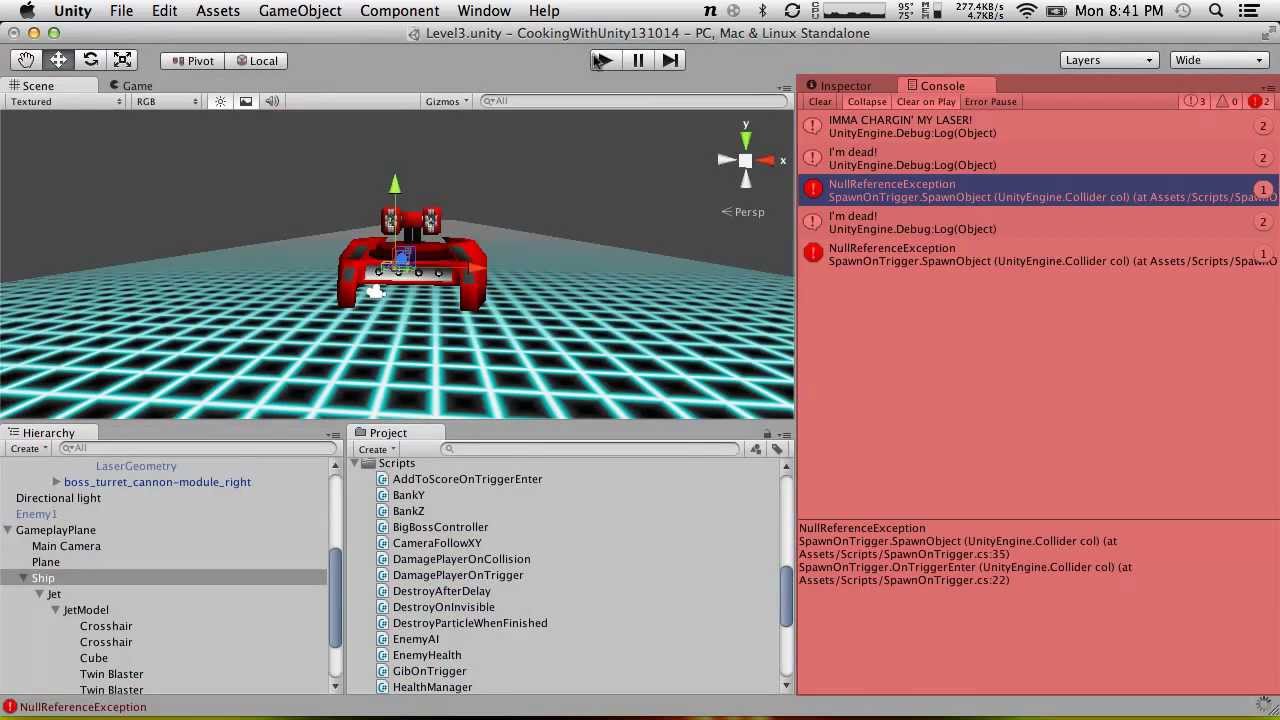 Star Fox Style 3d Rail Shooter Part 14 - Cooking With Unity LIVE - YouTube