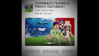 @SløwedØfficiel #roblox #comeback #tsunami #youtubeur