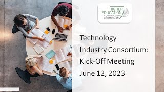 Technology Industry Consortium - Kick-off Meeting, June 12, 2023