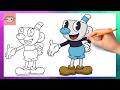 How To Draw Mugman from Cuphead | Drawing Tutorial