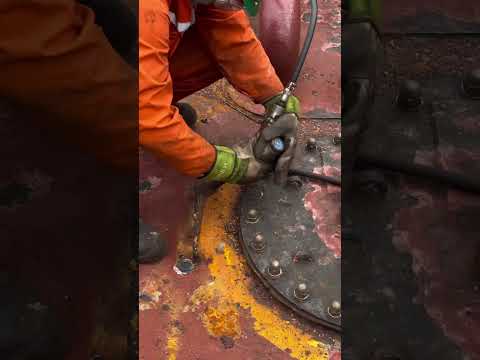 Chipping gun used for remove ship rust #ship #Sea #information #shipengine