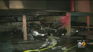 Fire Breaks Out In Sylmar Apartment Complex
