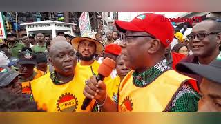 NO TO SUFFERING!! NLC PROTEST AT IKEJA UNDER BRIDGE HAPPENING NOW