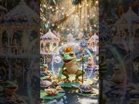 Jadui Mendhak Monu Aur Motiyon Ki Barish 🐸💎 #ai #magicalstory #moralstory #fairytale #shorts