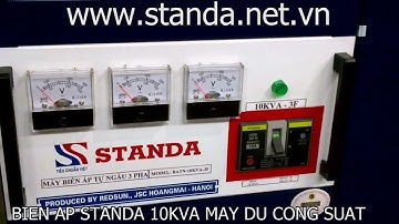 Giới thiệu biến áp cách ly 10KVA 3 pha dây đồng chính hãng - Biến áp cách ly Standa 3 pha