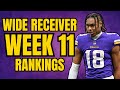 Top 36 Wide Receiver Rankings &amp; Tiers - Week 11 Fantasy Football