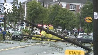 Annapolis crews work to clean up mess left behind after tornado touches down in Anne Arundel County