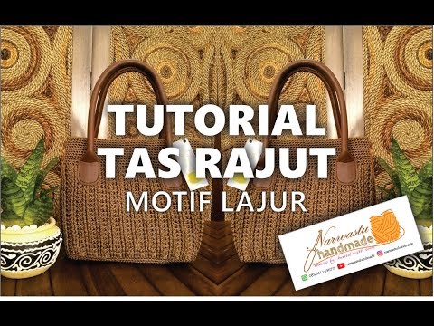 Tutorial Membuat Tas Rajut Motif Kacang. 