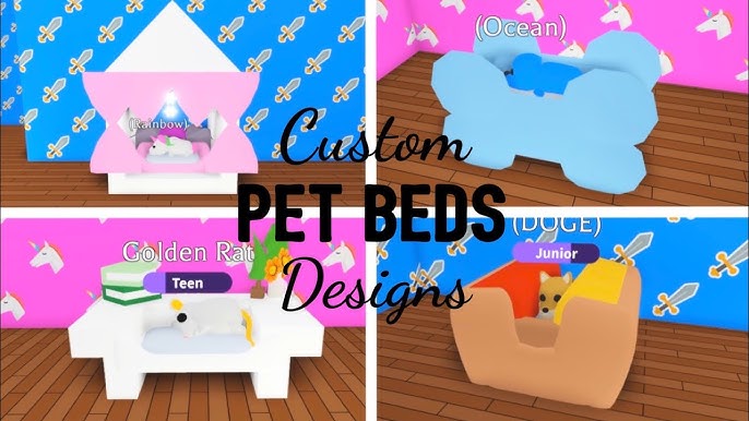 8 Custom Pet Furniture Design Ideas Building Hacks Roblox Adopt - how to hack roblox building youtube