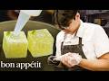 Handmaking 480 desserts each night at a 2 michelin star restaurant  on the line  bon appetit