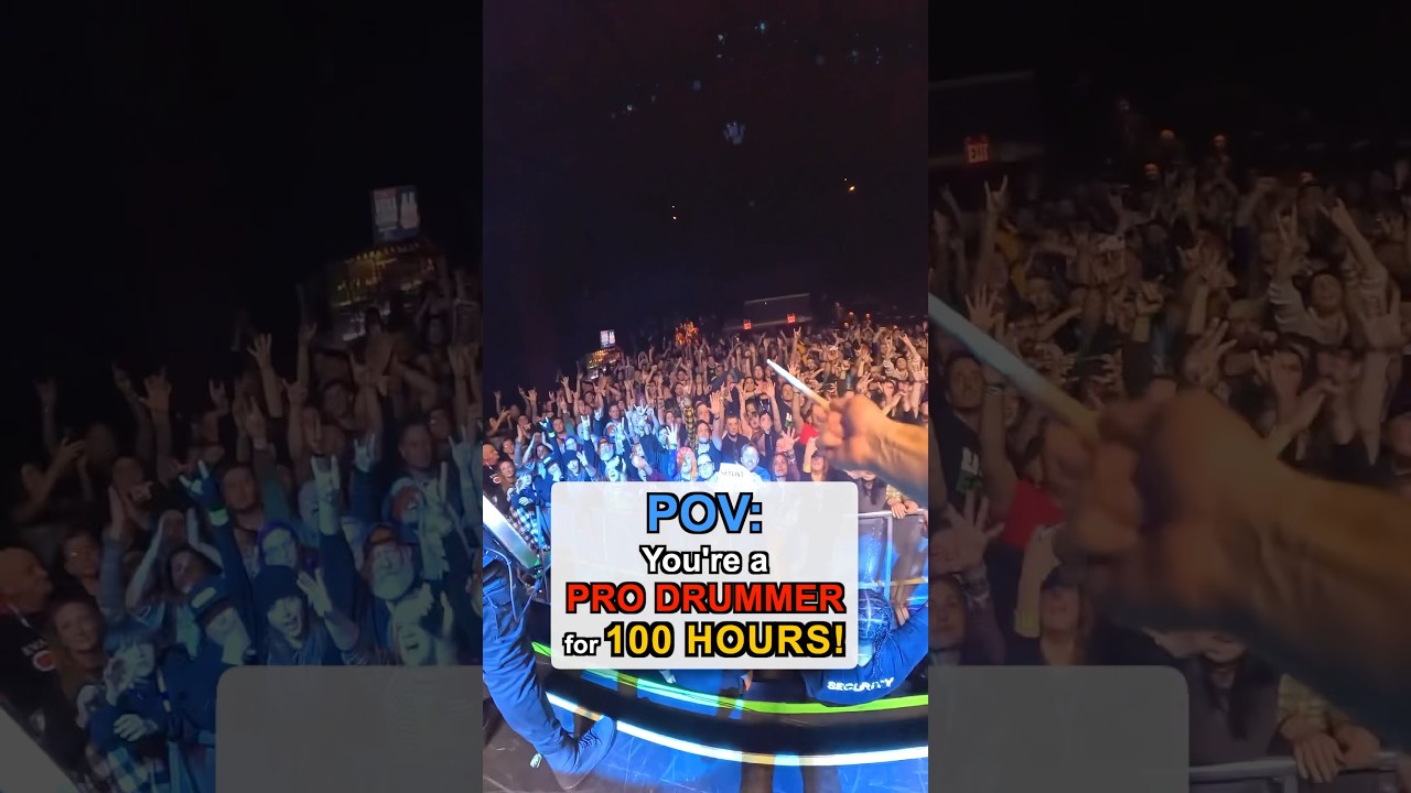 POV: 100 Hours As A PRO Drummer