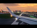 London City full power take-off roll | KLM Embraer 190 | 4K