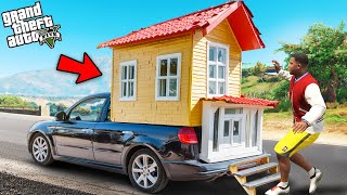 GTA 5 : Franklin Made A Real House On His Car in GTA 5.. (GTA 5 Mods)