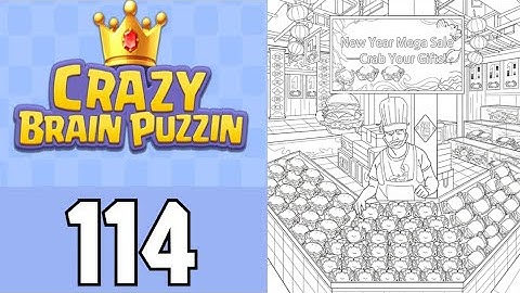 Crazy Brain Puzzle Level 114 Find Crabs 2 | Game Walkthrough