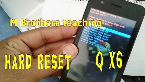 Q Mobile X6 Hard Reset   ( Pattern Lock Unlock )