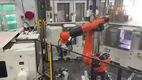 Shaft loading unloading robotic Machine Tending