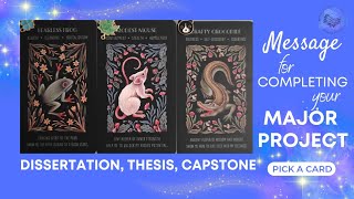 ✅ Completing your major project 🦉 Dissertation, thesis, capstone 🎓 Pick a card ✨ Timeless