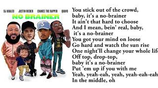 NO BRAINER lyrics video ft.justin